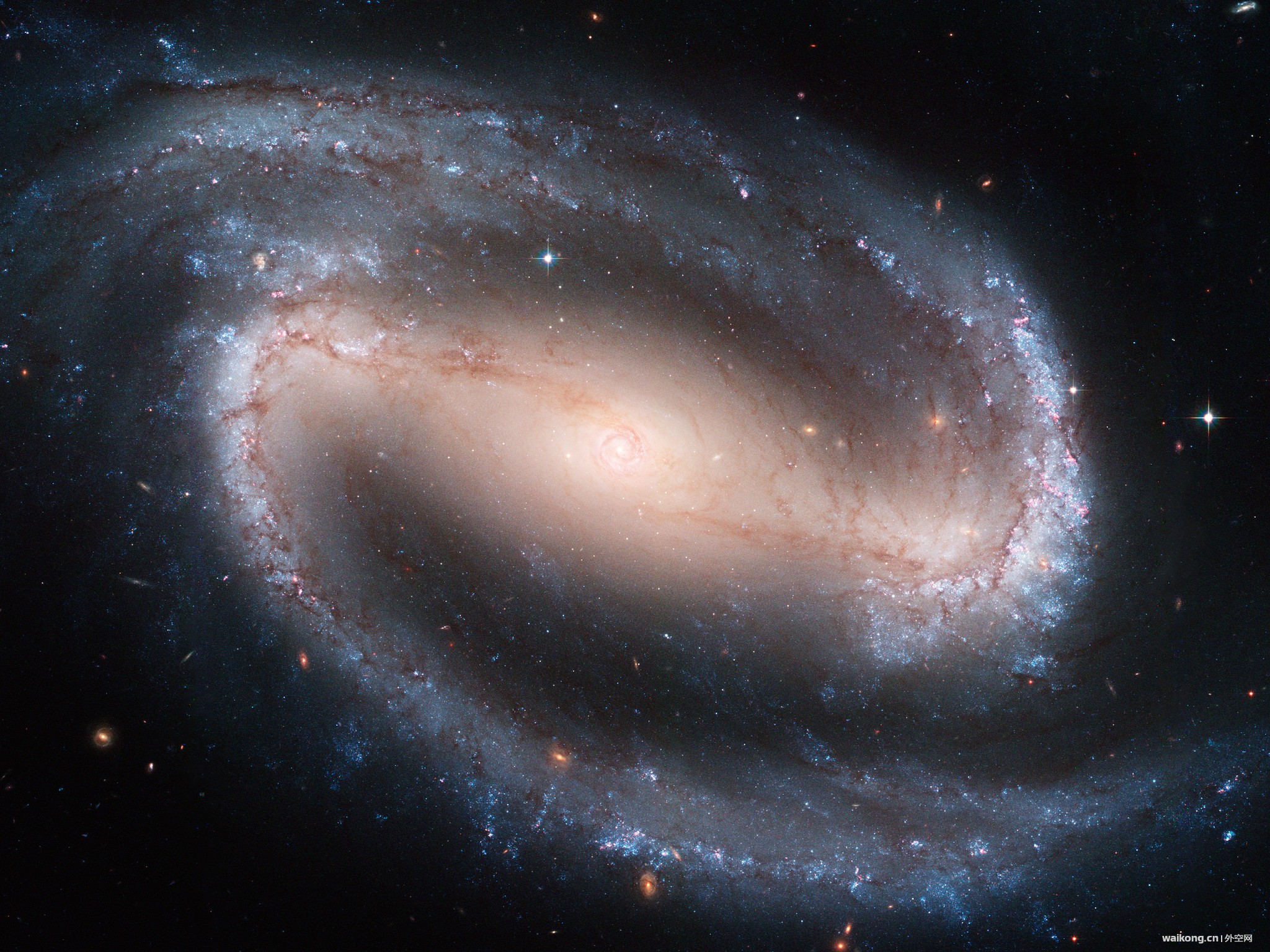 A poster-size image of the beautiful barred spiral galaxy NGC 1300.jpg