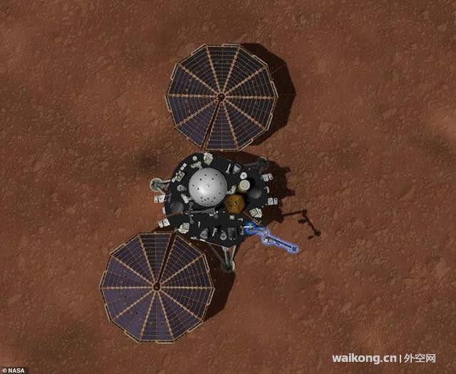 NASA洞察号成功登陆火星赤道 第一张清晰版火星天空曝光-5.jpg