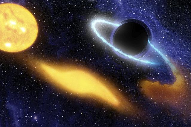 引力波能将黑洞推离原位置？科学家发现一黑洞被推到了星系外部！-1.jpg