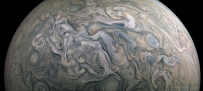 木星上翻滚的云     影像来源及版权:NASA
