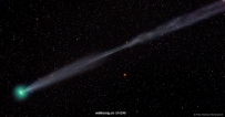洛夫乔伊彗星E4的分裂离子尾