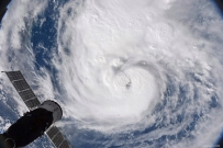 飓风哈维，从国际空间站看到的冲天炉