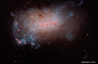 小型星系NGC 4449的特写影像
