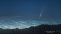 夜光云与NEOWISE彗星