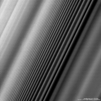卡西尼号拍摄的土星光环密度波