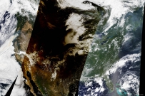 美国宇航局地球观测日食阴影变暗：美国