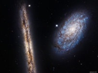 A close galactic pair 2048X1536