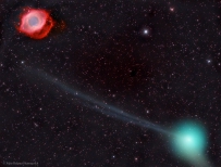 泛星彗星与螺旋星云