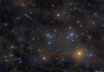 蓝色彗星与毕星团