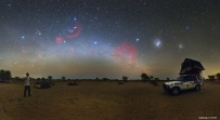 卡拉哈里沙漠的夜空